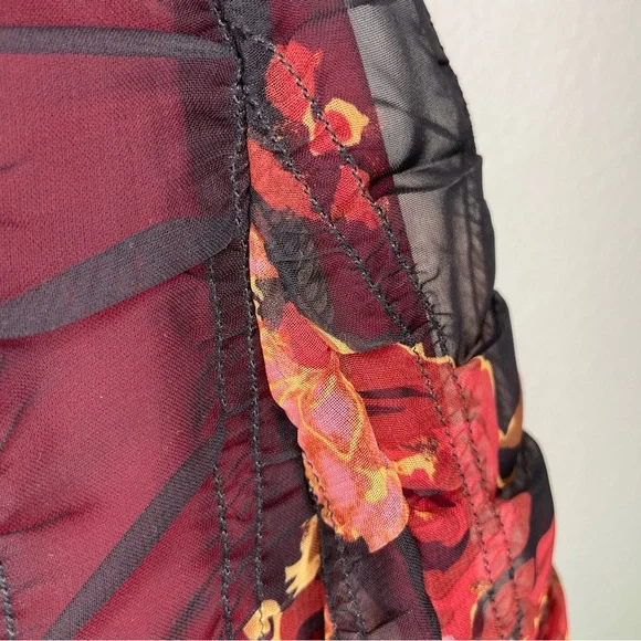 Vintage Coldwater Creek Crinkle Rose Overlay Jacket - Picture 7 of 15